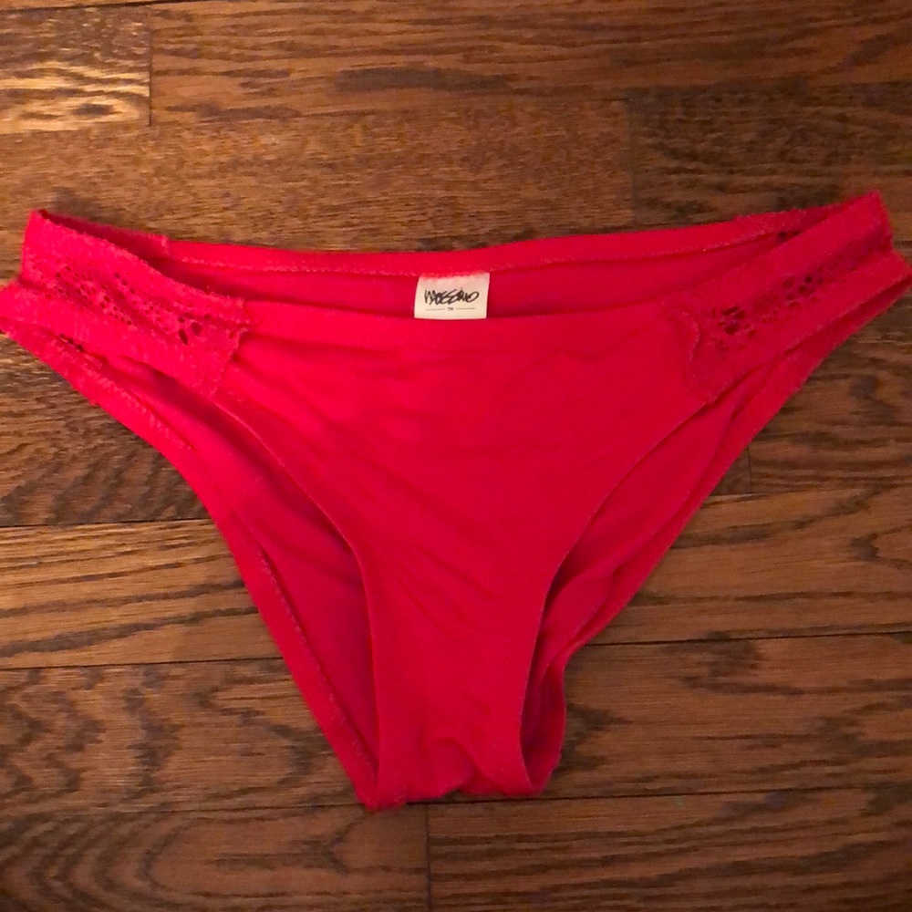Red bikini bottoms